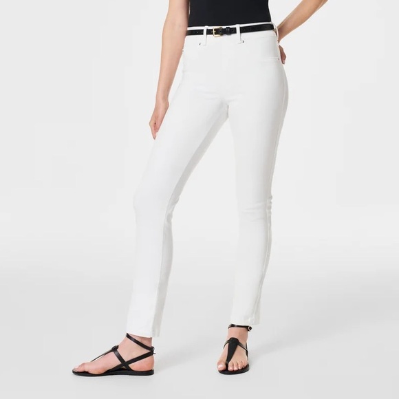 Spanx Straight Leg Ankle Jeans White NWT Size XSP - Picture 1 of 6